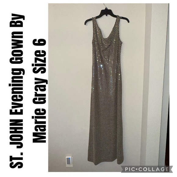 ST. JOHN Evening Gown By Marie Gray Size 6 - Picture 1 of 15